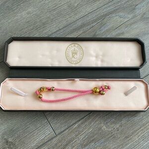 JUICY COUTURE PINK ROPE BRACELET | SZ‎ OS